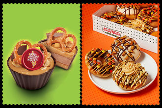 Reese's products from Cold Stone Creamery and Krispy Kreme