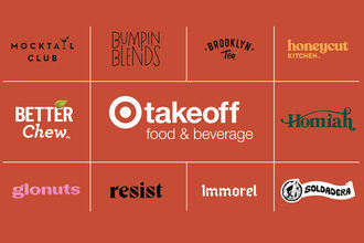 Target Takeoff brand logos