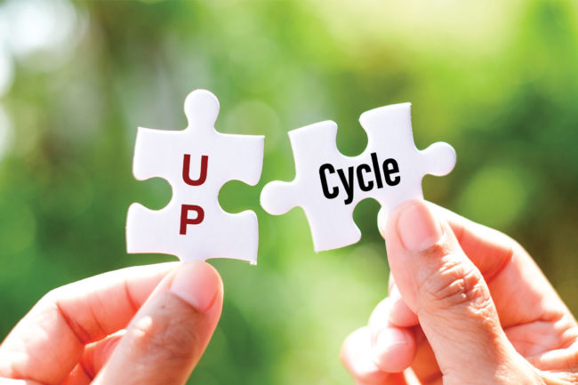 'Up' and 'cycle' on puzzle pieces